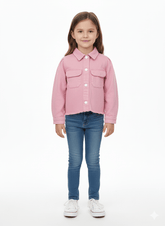 GIRLS SIMONA TOP FLAMINGO JACKET - Smgarment's